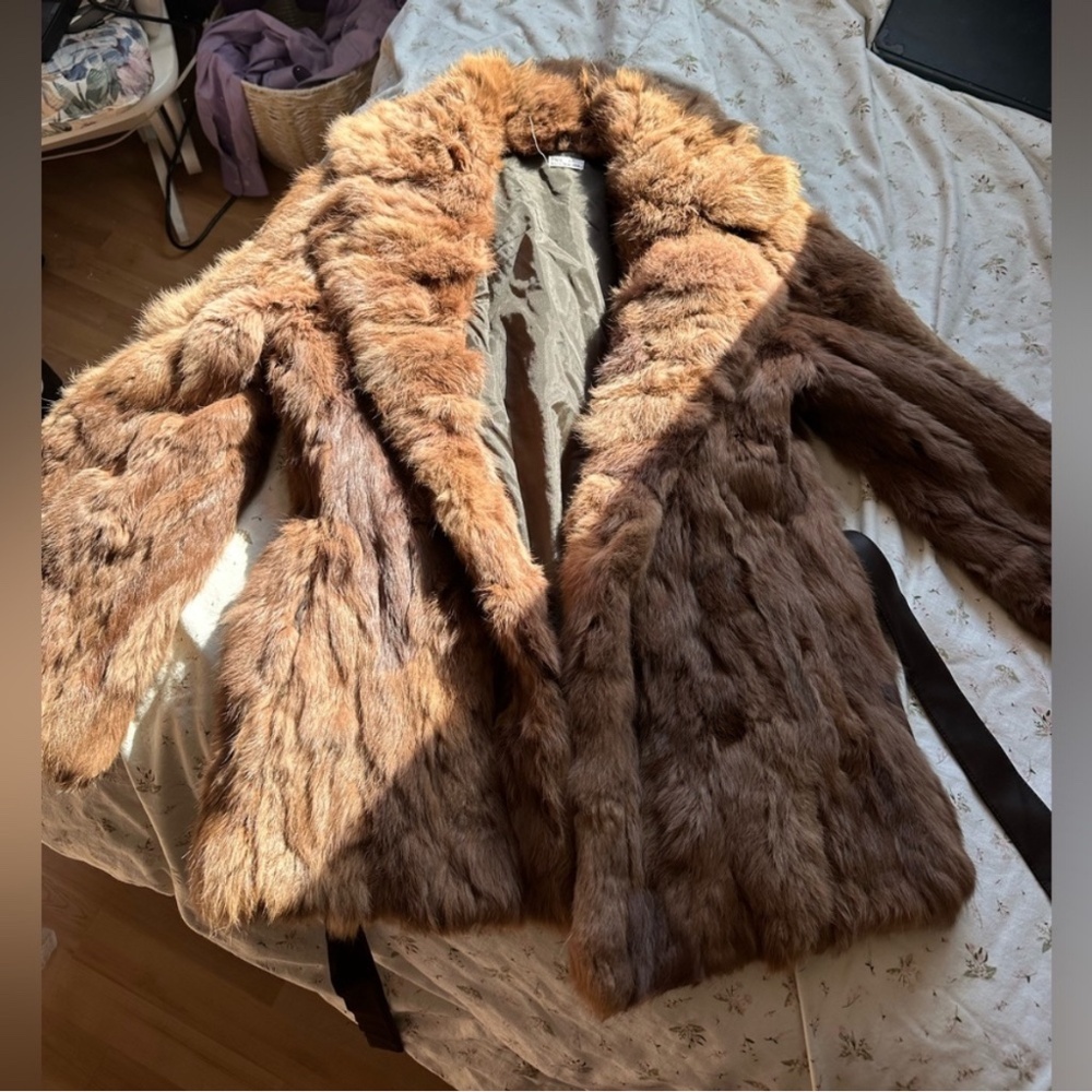 Real fur vintage jacket